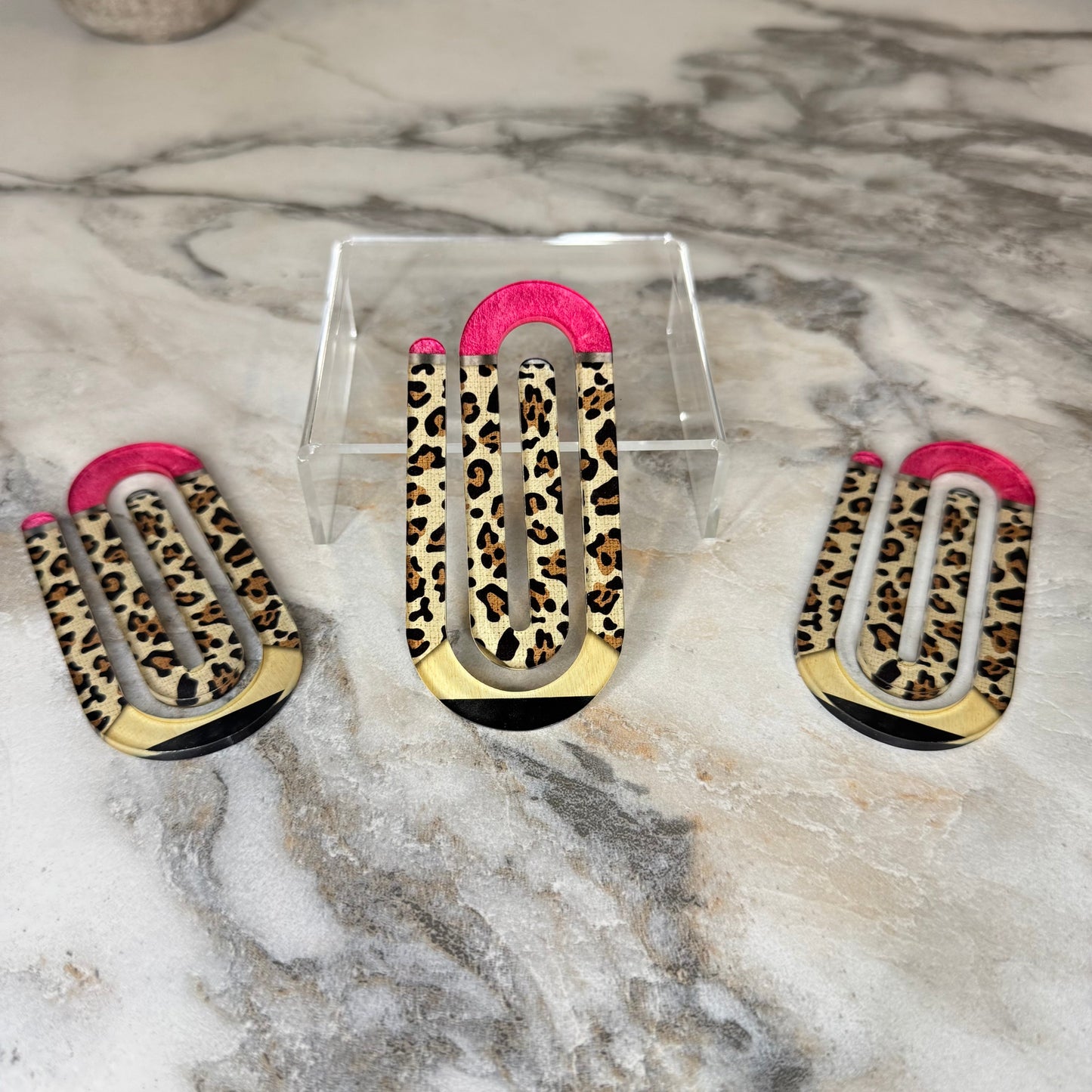 Jumbo Paperclip - Pencil Animal Print