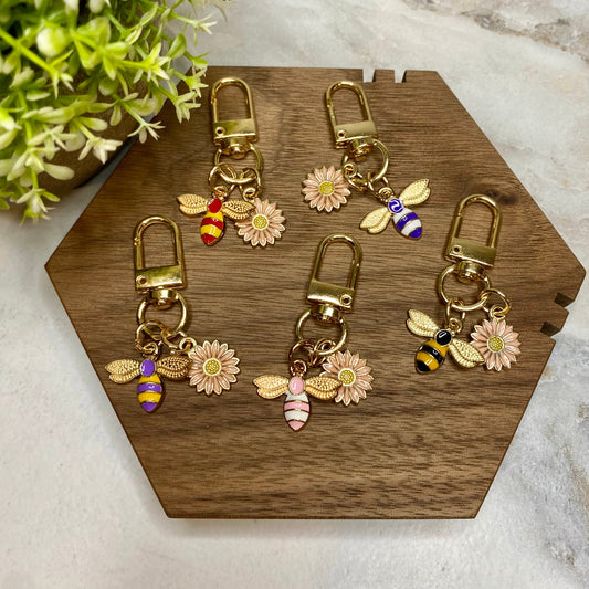 Keychain Charm - Daisy & Bee - Mix