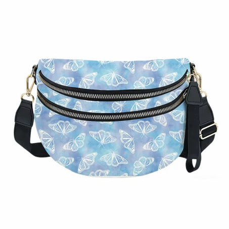 The Roni Nylon Crossbody - Butterfly Blue Purple
