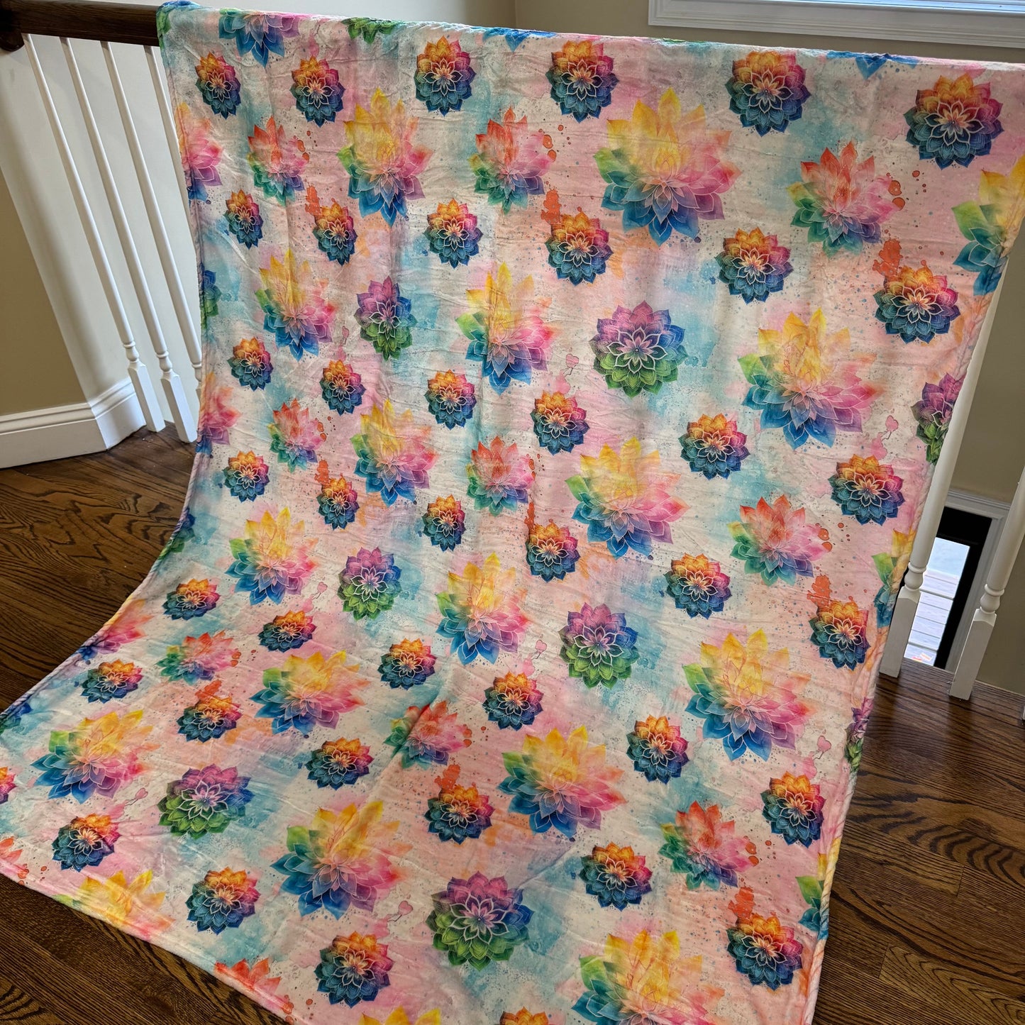 Blanket - Rainbow Mandala