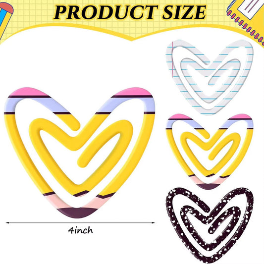 Jumbo Paperclip - Heart Pencil