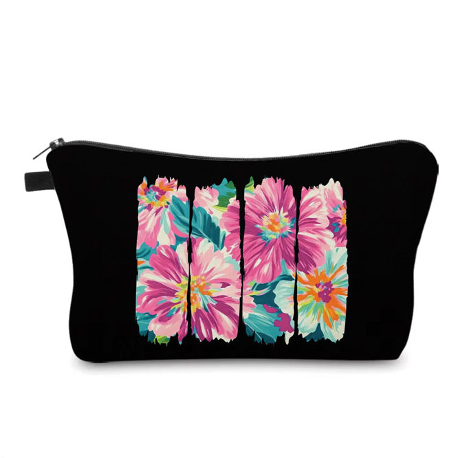 Pouch - Floral Stripe Cutout