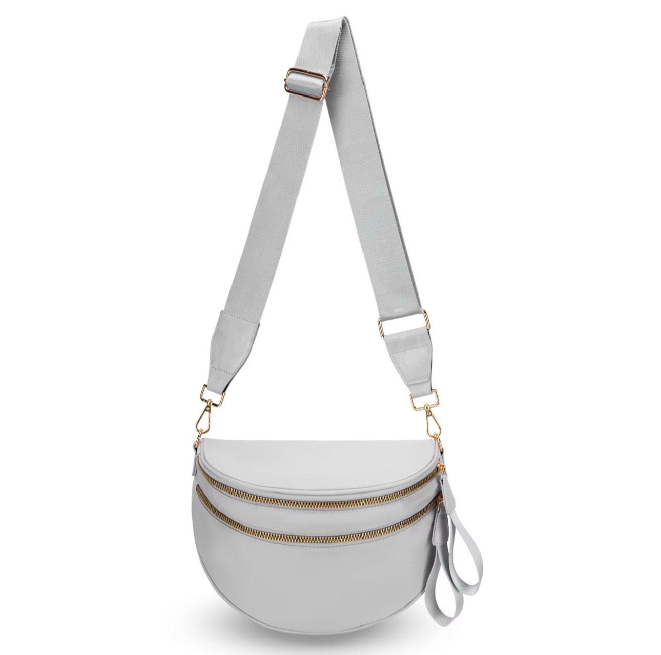 The Roni Nylon Crossbody - Solid Grey