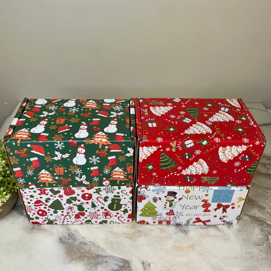 Christmas Gift Box with Crinkle Paper - Small Style 2