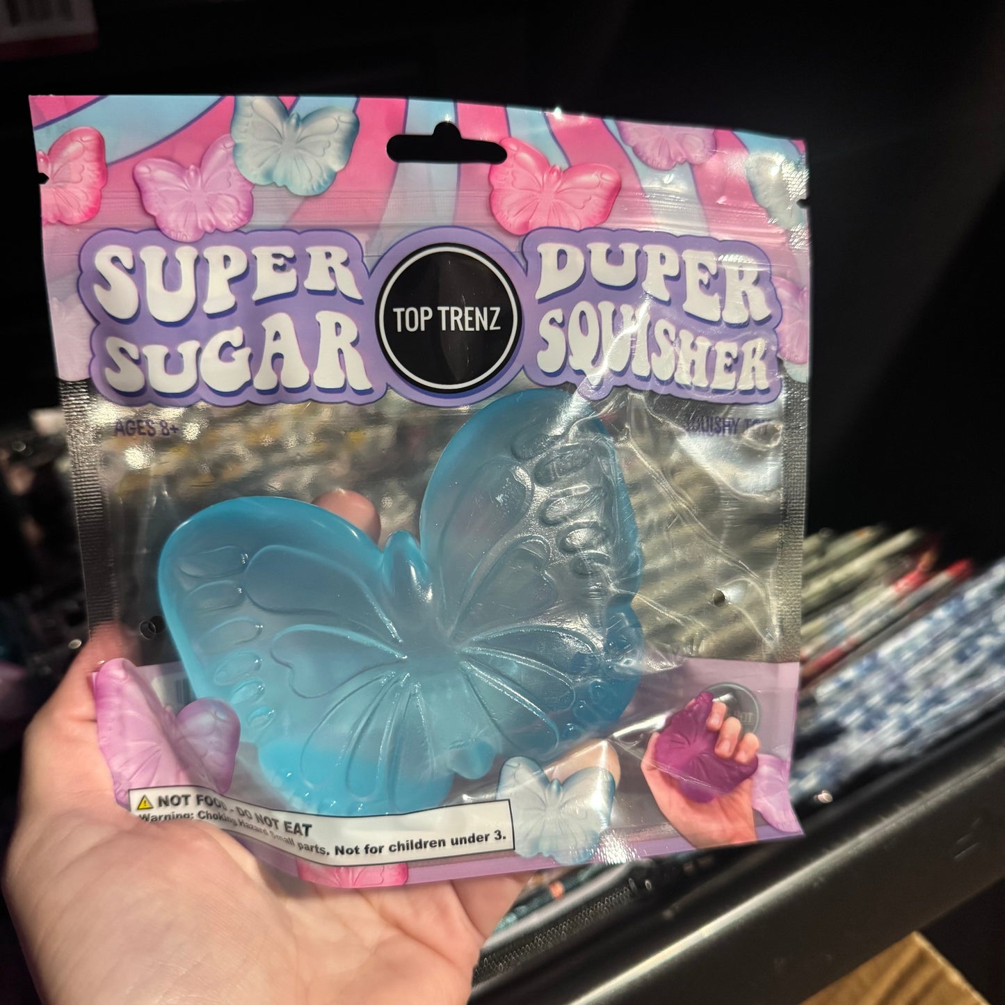 Super Duper Sugar Squisher Toy - Butterfly