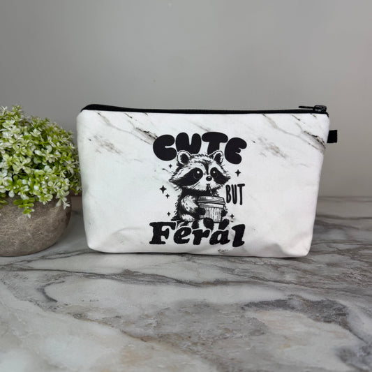 Pouch - Cute But Feral Raccoon