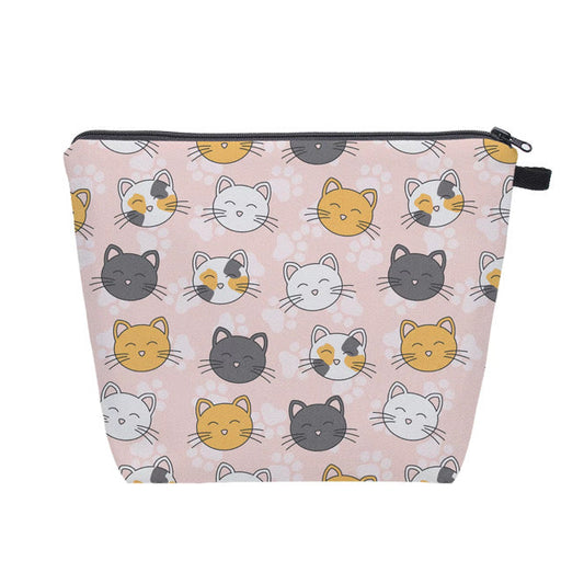 Pouch XL - Cat Paw on Pink