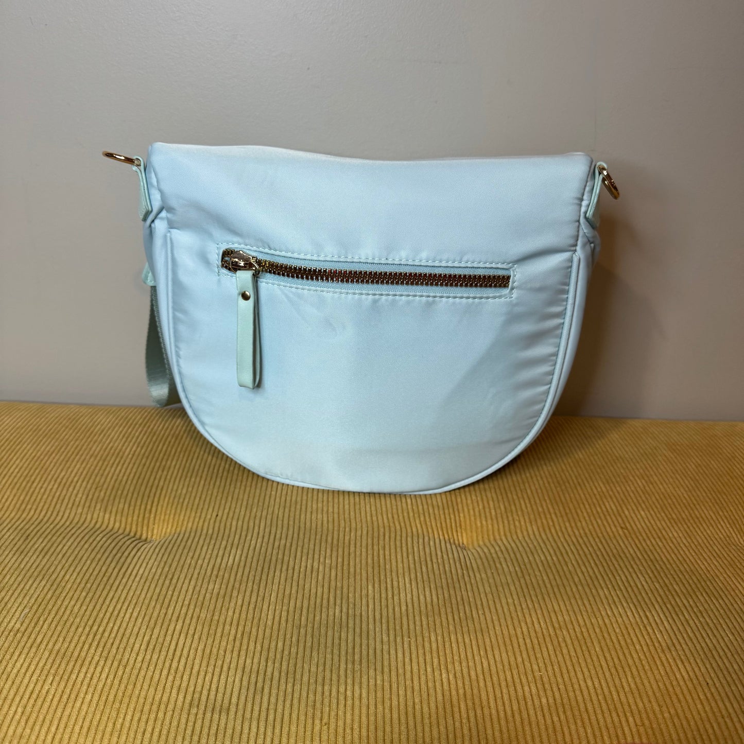 The Roni Nylon Crossbody - Solid Aqua