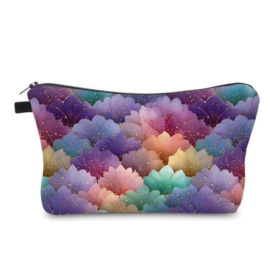 Pouch - Gold Vibrant Flower Petals