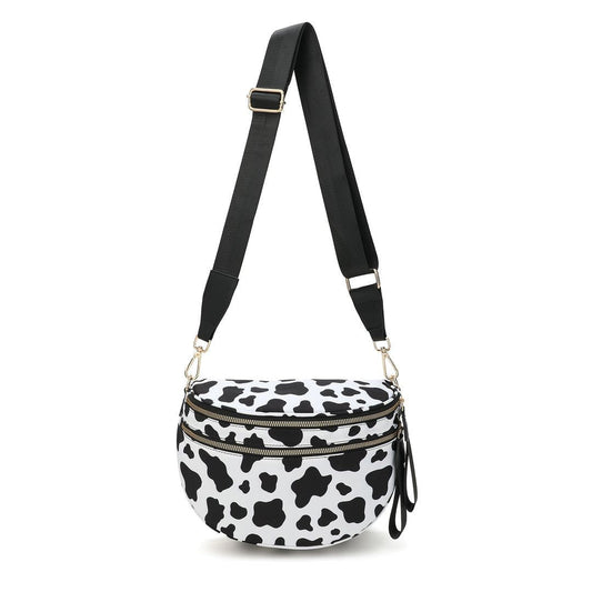 The Roni Nylon Crossbody - Cow