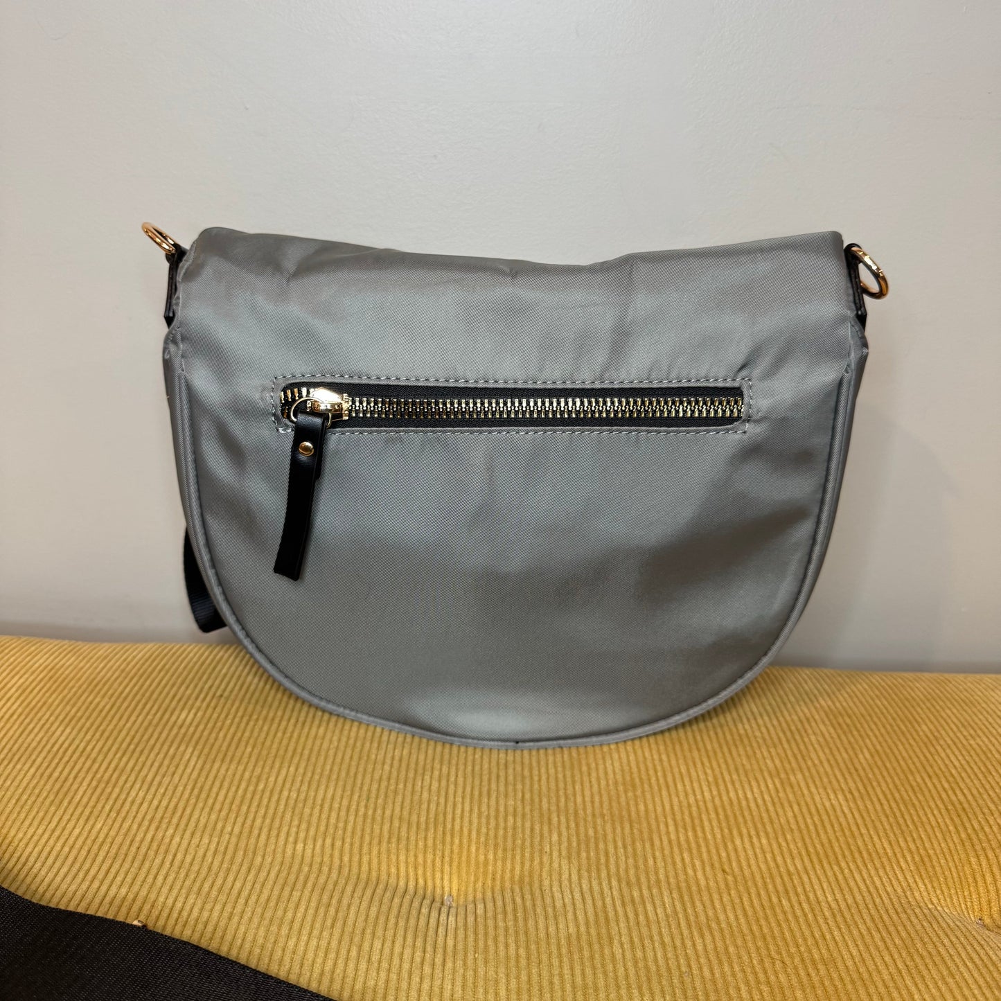 The Roni Nylon Crossbody - Grey + Black