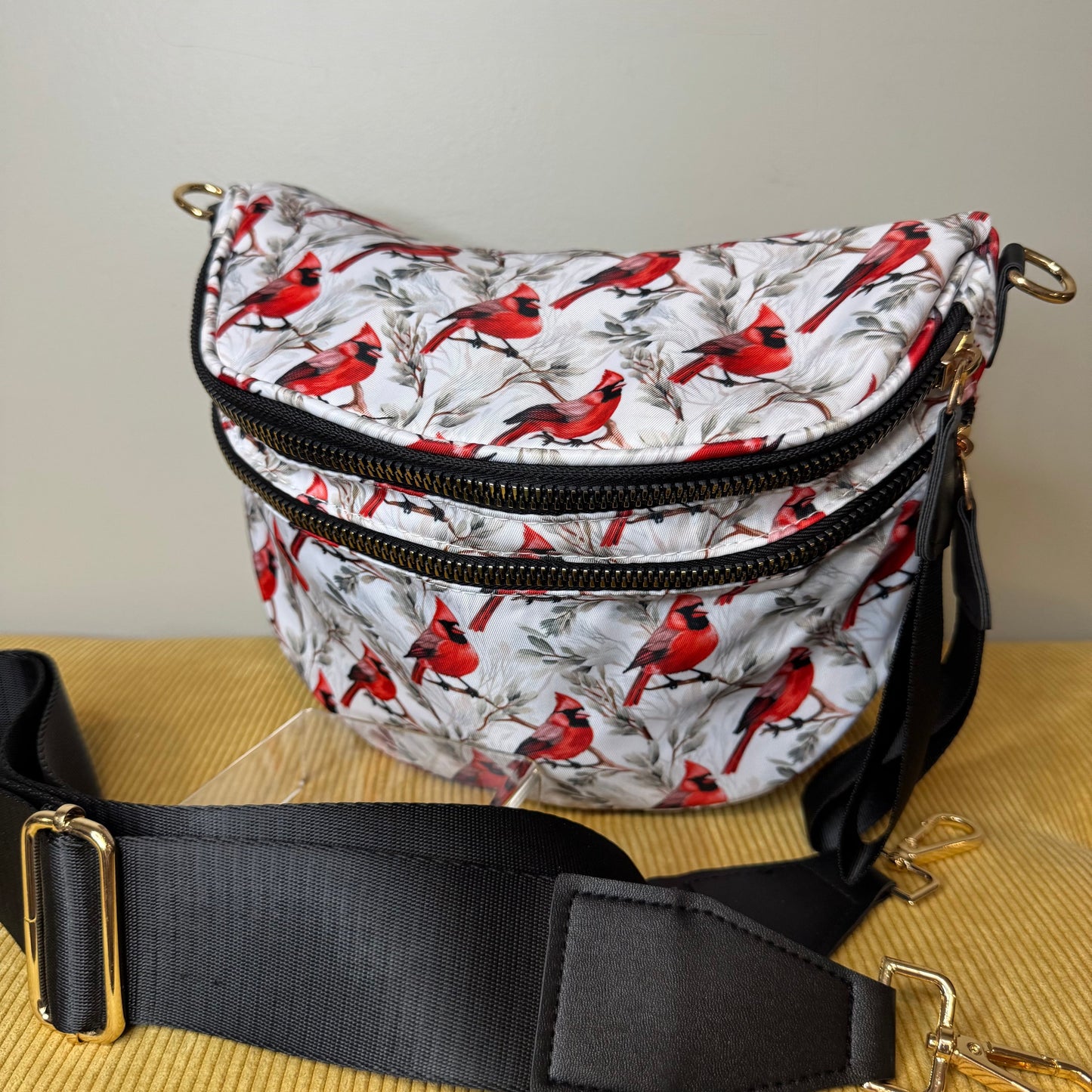 The Roni Nylon Crossbody - Cardinal