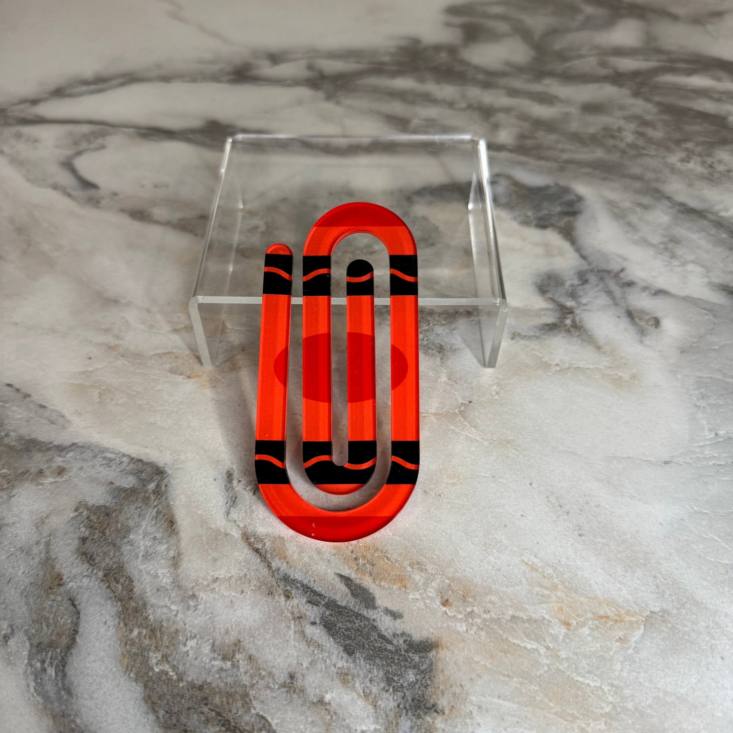 Jumbo Paperclip - Red Crayon