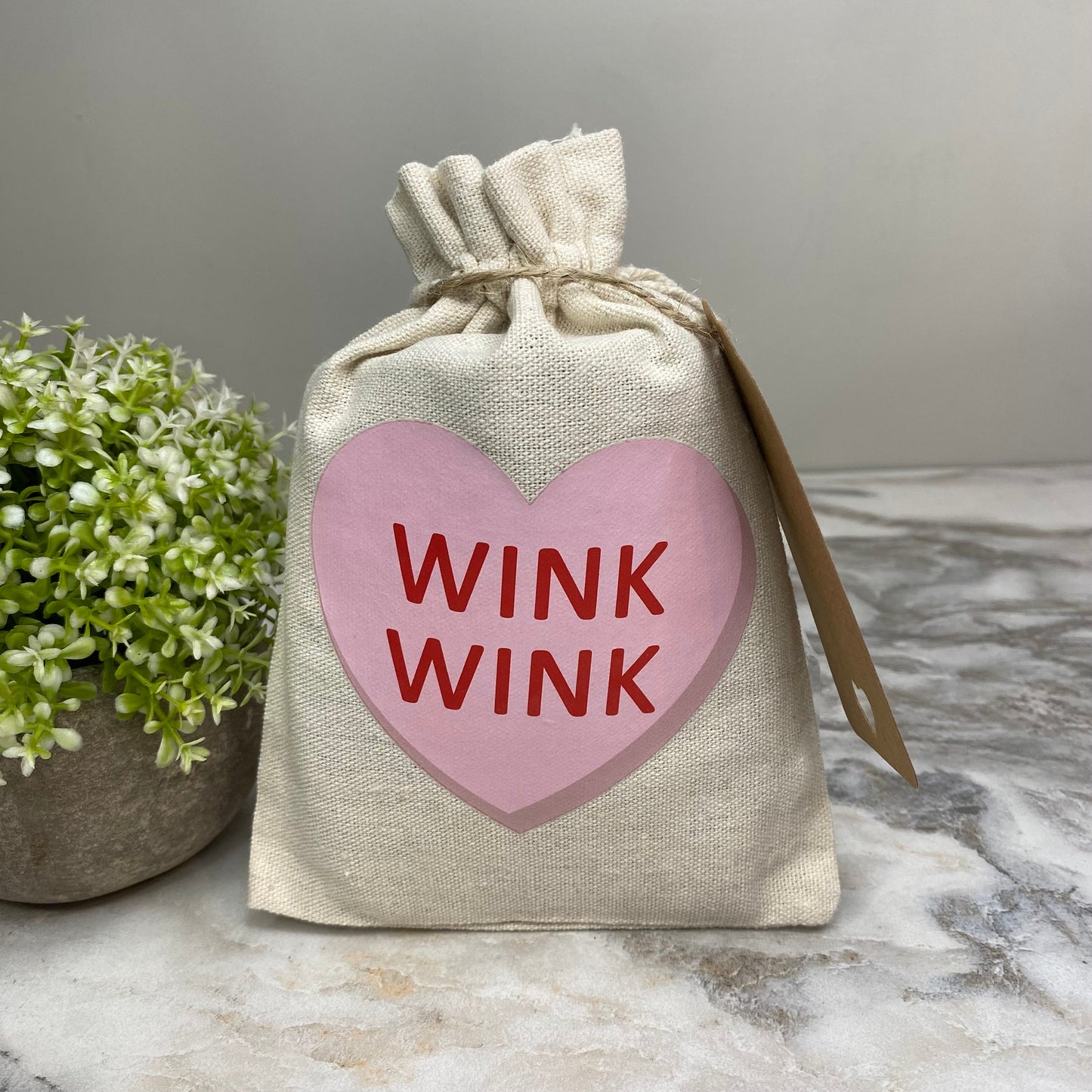 Mini Drawstring - Conversation Hearts Valentine’s Day