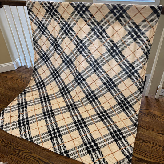 Blanket - Tan Gold Plaid