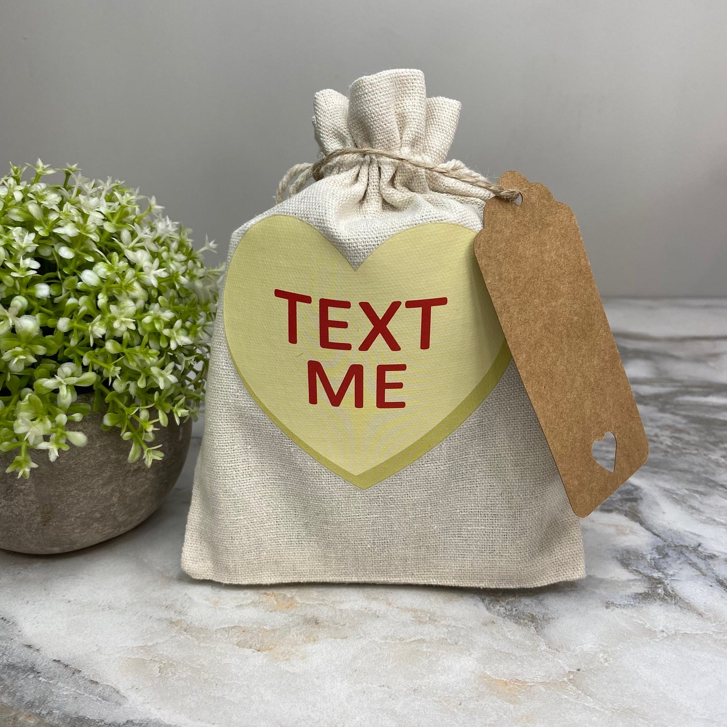 Mini Drawstring - Conversation Hearts Valentine’s Day