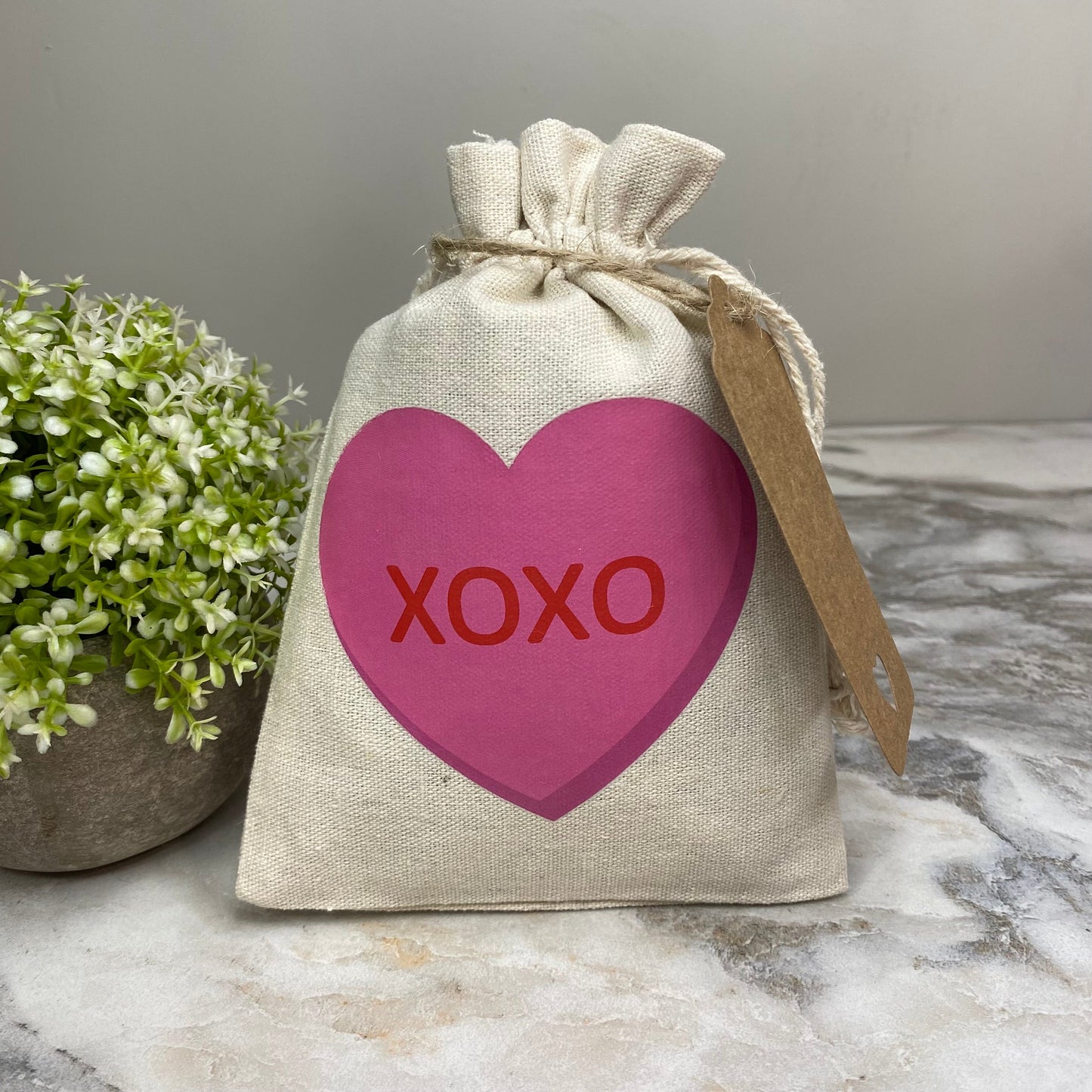 Mini Drawstring - Conversation Hearts Valentine’s Day
