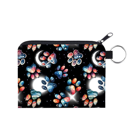 Mini Pouch - Dog Paw Galaxy Moon