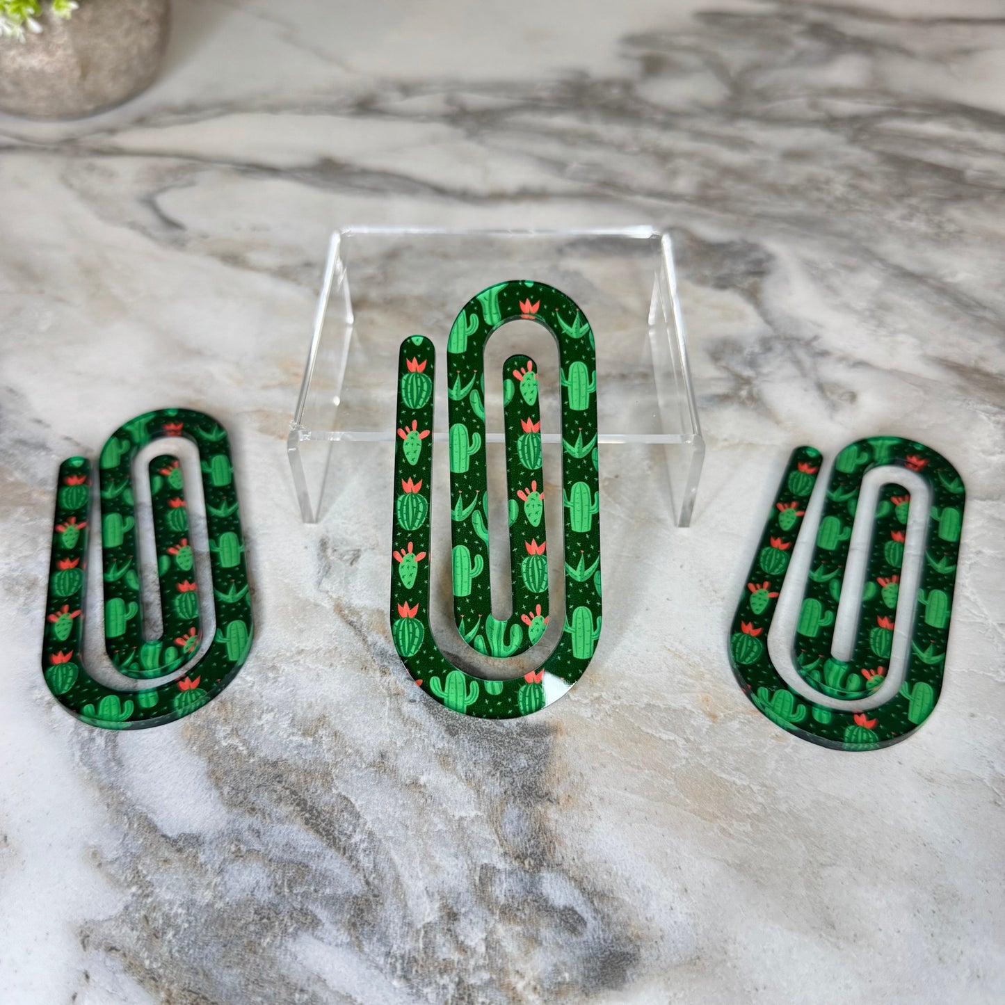 Jumbo Paperclip - Cactus