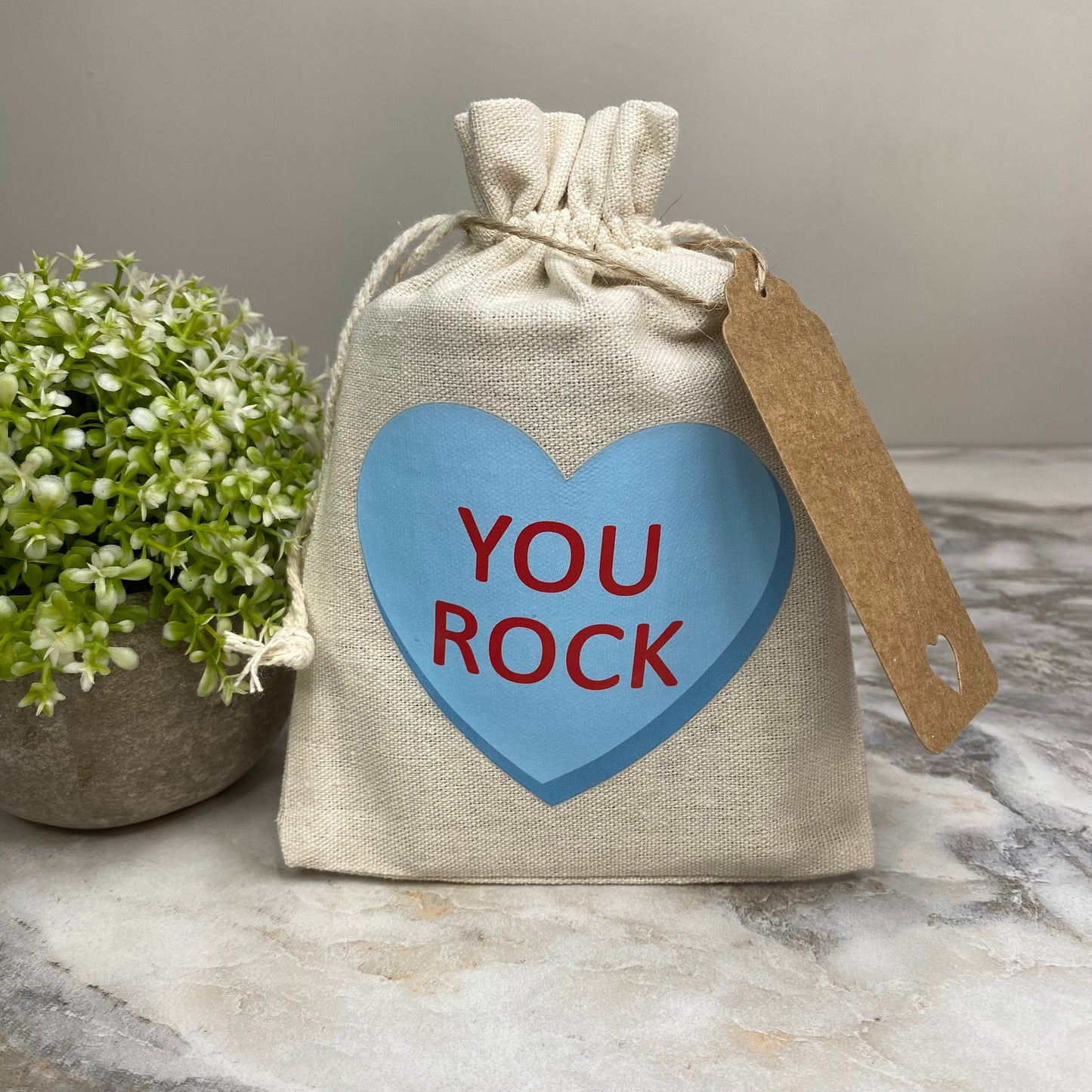 Mini Drawstring - Conversation Hearts Valentine’s Day