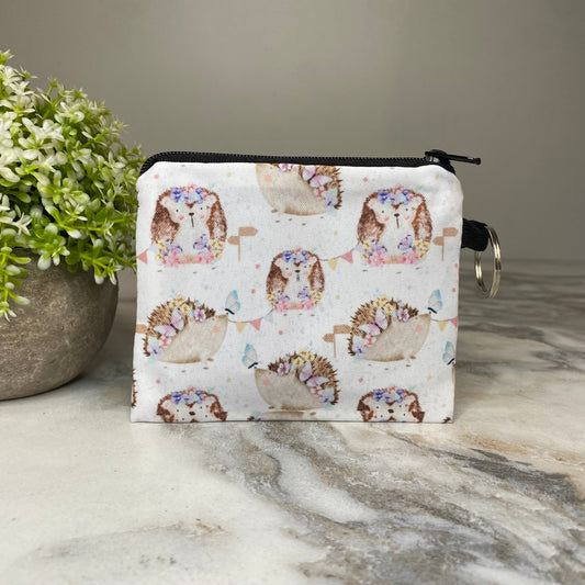 Mini Pouch - Floral Hedgehog