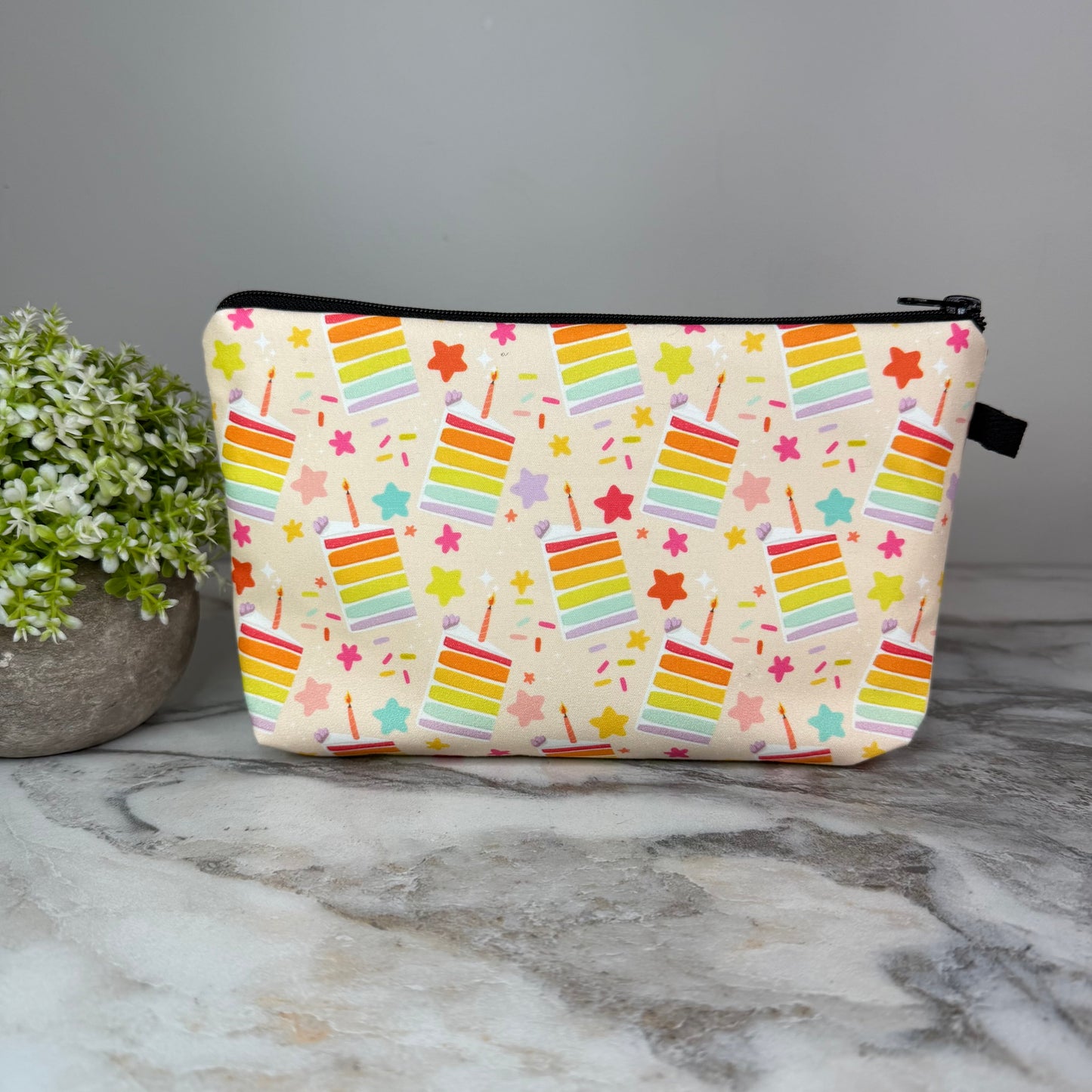 Pouch - Rainbow Birthday Cake