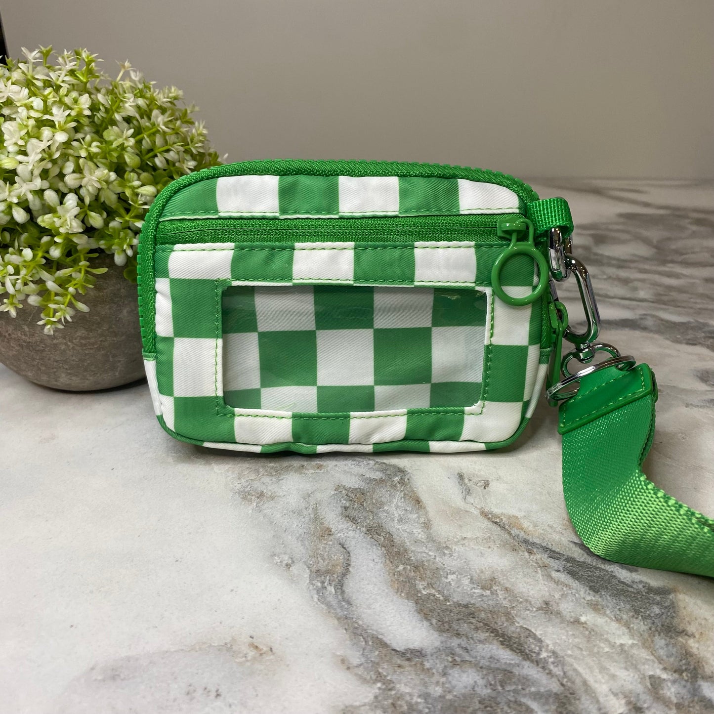 Rue - Nylon Wristlet Wallet - Checkered