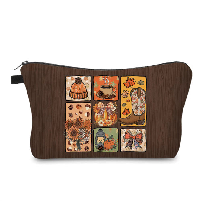 Pouch - Halloween Fall - Fall Things on Brown