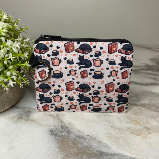Mini Pouch - Cat Tea Books